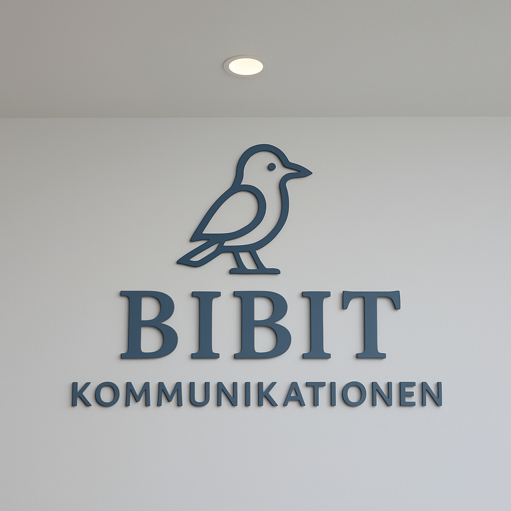 Dein 3D-Firmenschild konturgeschnitten mit deinem Logo – sofort bestellen