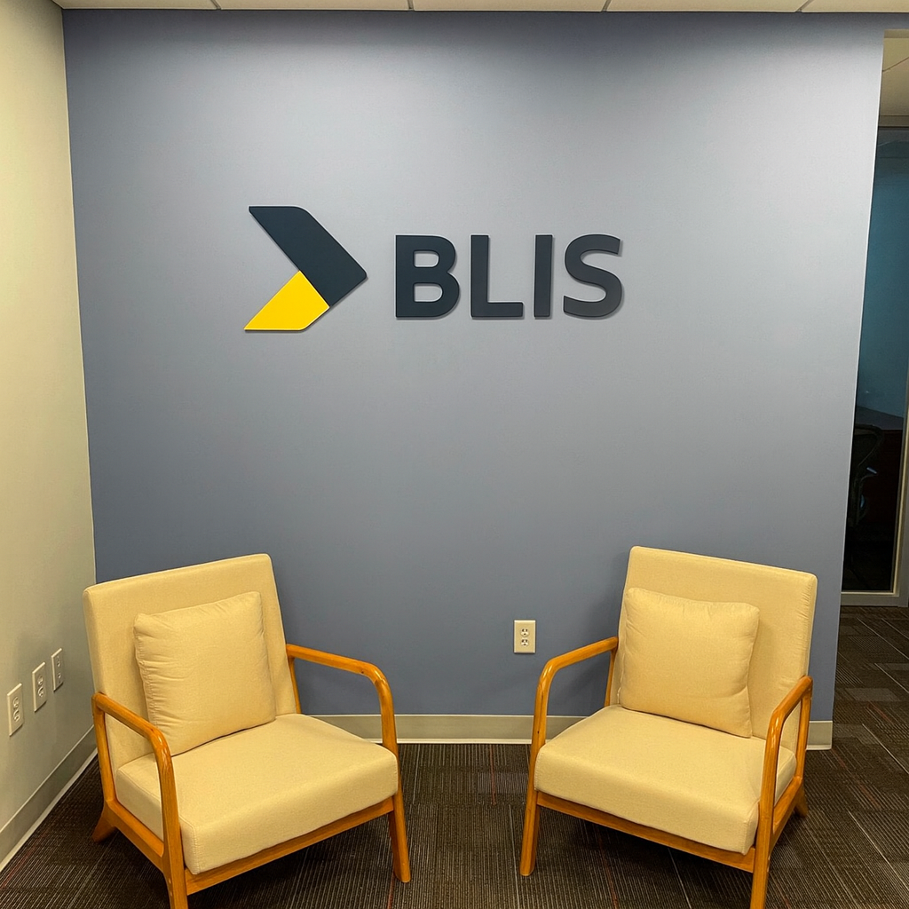 Dein 3D-Firmenschild konturgeschnitten mit deinem Logo – sofort bestellen