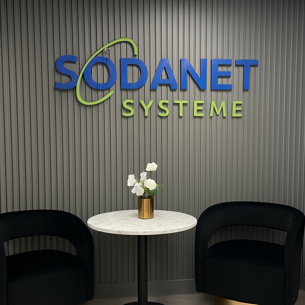 Dein 3D-Firmenschild konturgeschnitten mit deinem Logo – sofort bestellen