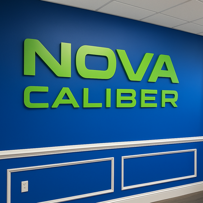 Dein 3D-Firmenschild konturgeschnitten mit deinem Logo – sofort bestellen