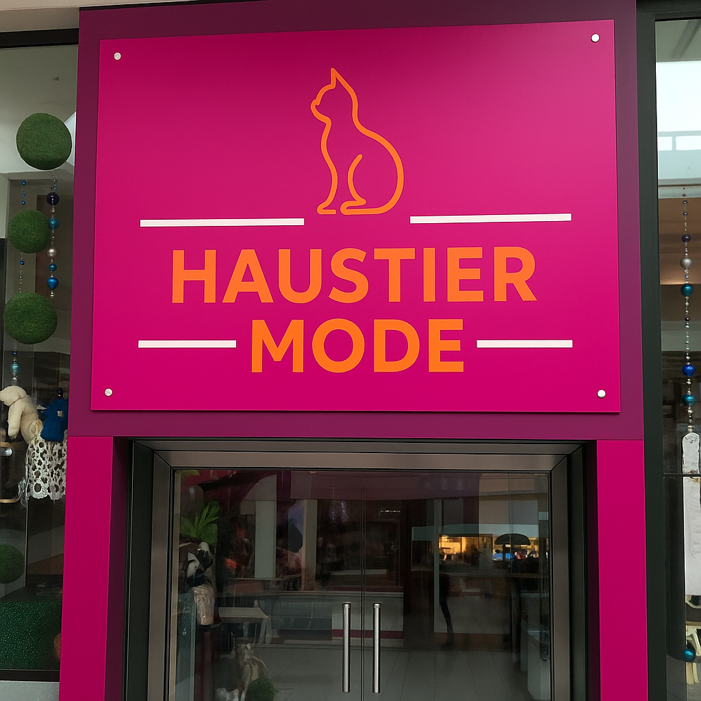 Dein 3D-Firmenschild konturgeschnitten mit deinem Logo – sofort bestellen