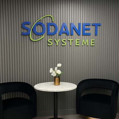 Dein 3D-Firmenschild konturgeschnitten mit deinem Logo – sofort bestellen